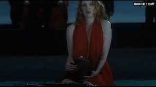 Jessica Chastain – Explicit Topless Striptease, Perky Boobs – Salome (2013)